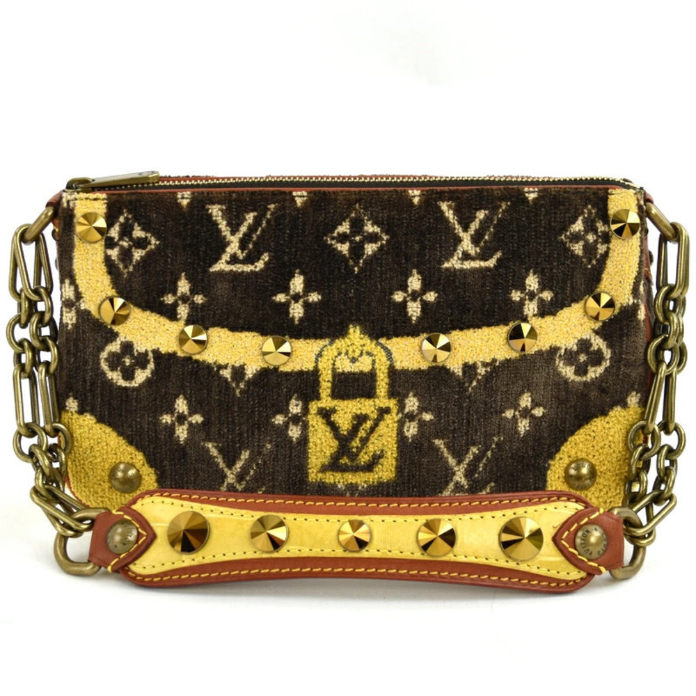 Louis Vuitton Monogram Trompe loeil Pochette Accessoires Handbag Terry Cloth - Picture 2 of 11